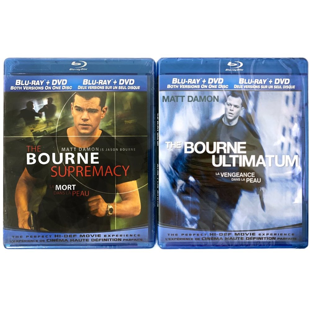 JASON BOURNE Film Collection Lot of 2 Blu-ray Discs - NEW SEALED